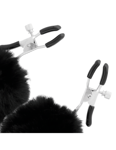 DARKNESS - NIPPLE CLAMPS WITH POM POMS 1