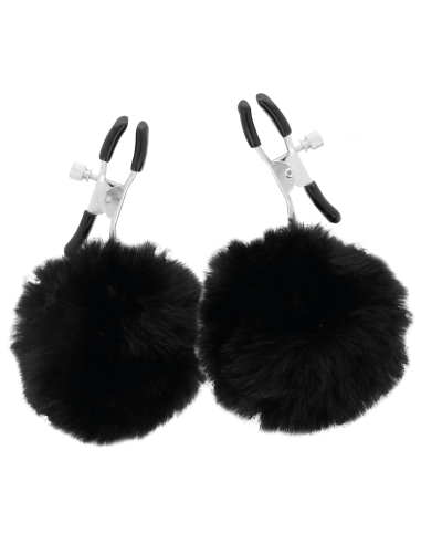DARKNESS - NIPPLE CLAMPS WITH POM POMS 1
