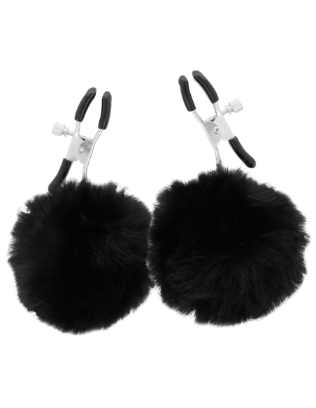DARKNESS - NIPPLE CLAMPS WITH POM POMS 1