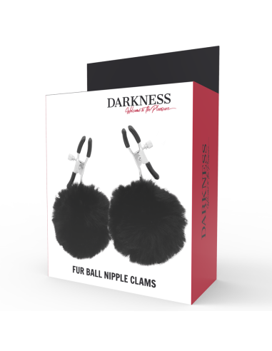 DARKNESS - NIPPLE CLAMPS WITH POM POMS 1