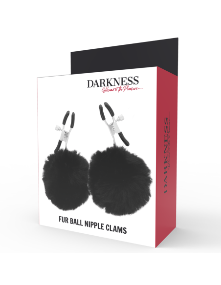 DARKNESS - NIPPLE CLAMPS WITH POM POMS 1