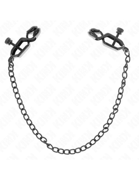 KINK - FLAT CHAIN NIPPLE CLAMPS BLACK 30 CM