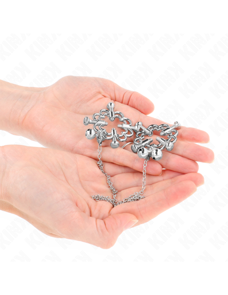 KINK - METAL FLOWER NIPPLE CLAMPS WITH CHAIN
