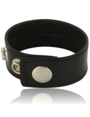 LEATHER BODY - ADJUSTABLE LEATHER STRAP FOR PENIS BLACK