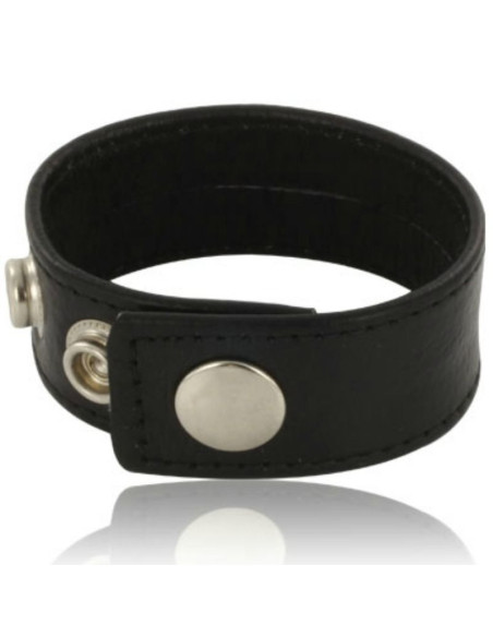 LEATHER BODY - ADJUSTABLE LEATHER STRAP FOR PENIS BLACK