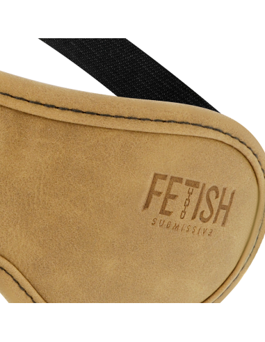 FETISH SUBMISSIVE ORIGEN - VEGAN LEATHER MASK WITH NEOPRENE LINING