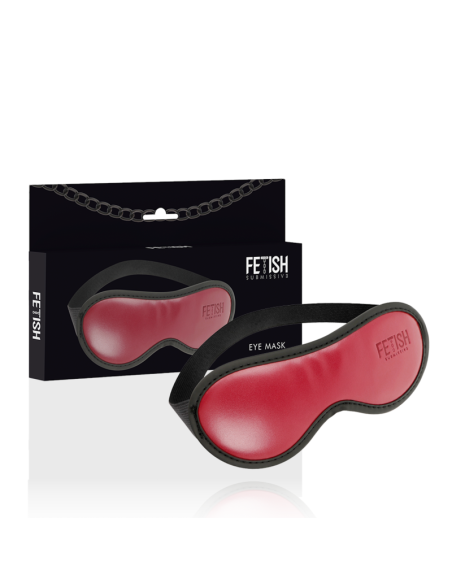 FETISH SUBMISSIVE DARK ROOM - VEGAN LEATHER MASK WITH NEOPRENE LINING