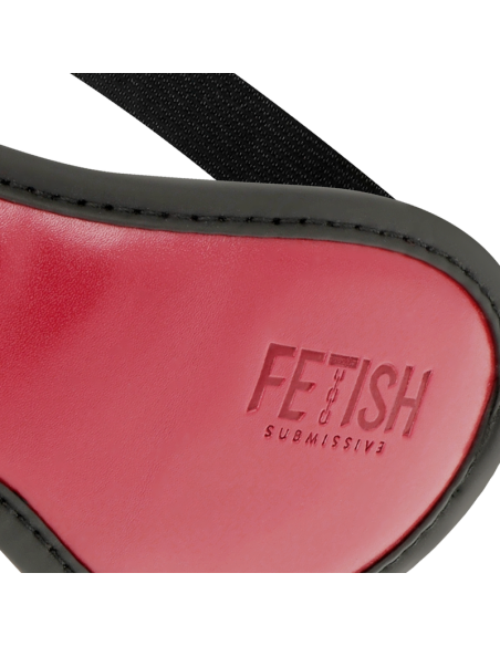 FETISH SUBMISSIVE DARK ROOM - VEGAN LEATHER MASK WITH NEOPRENE LINING