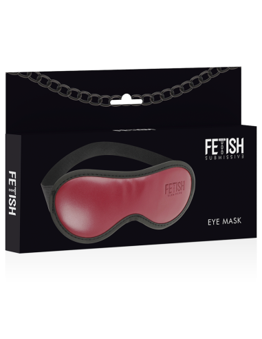 FETISH SUBMISSIVE DARK ROOM - VEGAN LEATHER MASK WITH NEOPRENE LINING