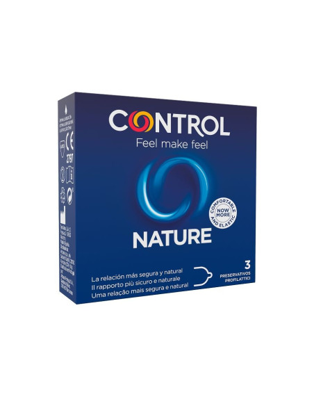 CONTROL - ADAPTA NATURE PREZERVATYVAI, 3 VIENETAI