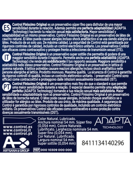 KONTROLĖ - FINISSIMO PREzervatyvai 3 Vnt