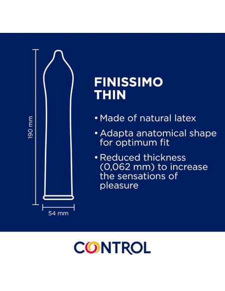 CONTROL - FINISSIMO SENSO CONDOMS 144 UNITS
