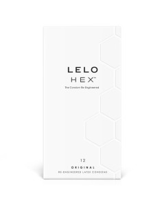 LELO - HEX prezervatyvų dėžutė, 12 vienetų