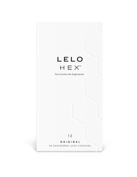 LELO - HEX prezervatyvų dėžutė, 12 vienetų