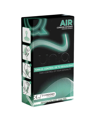 UNIQ - AIR LATEX FREE FEMALE CONDOM 3 UNITS