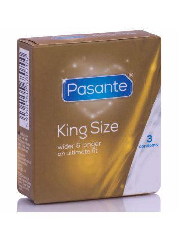 PASANTE - PREZERVATYVAI KING SIZE, 3 VNT.