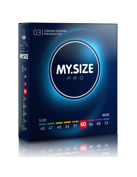 MY SIZE - PRO CONDOMS 60 MM 3 UNITS