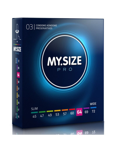 MY SIZE - PRO CONDOMS 64 MM 3 UNITS