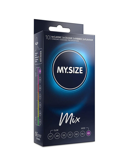 MY SIZE - MIX CONDOMS 69 MM 10 UNITS