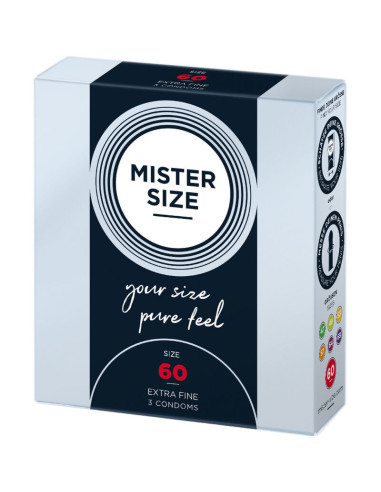 MISTER SIZE - CONDOM SIZE XL 60 MM (3 UNITS)