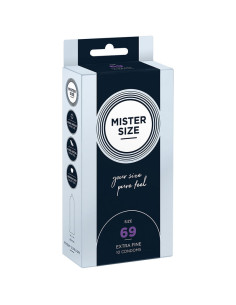 MISTER SIZE - CONDOMS SIZE XXXL 69 MM (10 UNITS)