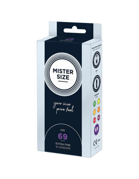 MISTER SIZE - PREZERVATYVAI, XXXL DYDIS, 69 MM (10 VIENETŲ)