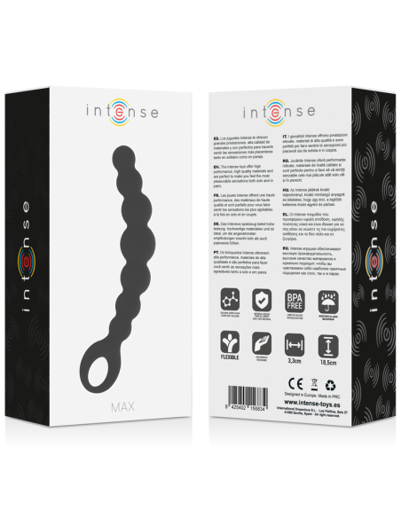 INTENSE - ANAL BEADS MAX BLACK