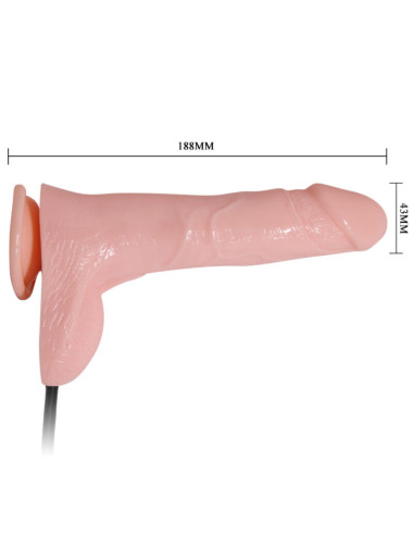 BAILE - INFLATABLE REALISTIC DILDO WITH SUCTION CUP 15 CM