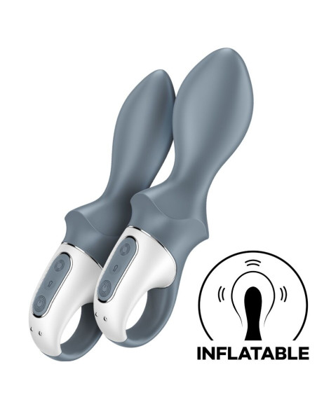 SATISFYER - AIR PUMP BOOTY 1 ANAL INFLATABLE VIBRATOR GREY