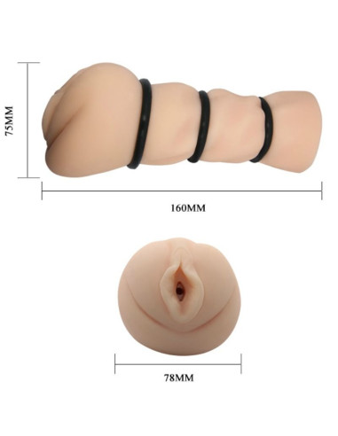 CRAZY BULL - VAGINA MASTURBATOR WITH RINGS