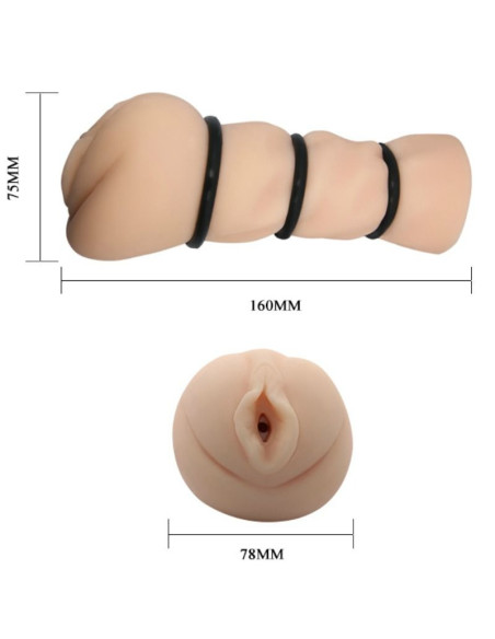 CRAZY BULL - VAGINA MASTURBATOR WITH RINGS