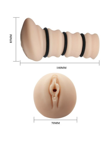 CRAZY BULL - MASTURBADOR WITH RINGS VAGINA MODEL 2