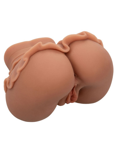 CALEXOTICS - THE HOMECOMING QUEEN DOUBLE REALISTIC MASTURBATOR CARAMEL