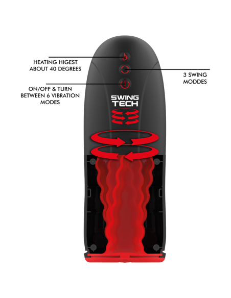 JAMYJOB - SWING-R ŠILDYMO EFEKTAS, SUVYNIŲ TECHNOLOGIJA IR VIBRACIJOS MASTURBATORIUS
