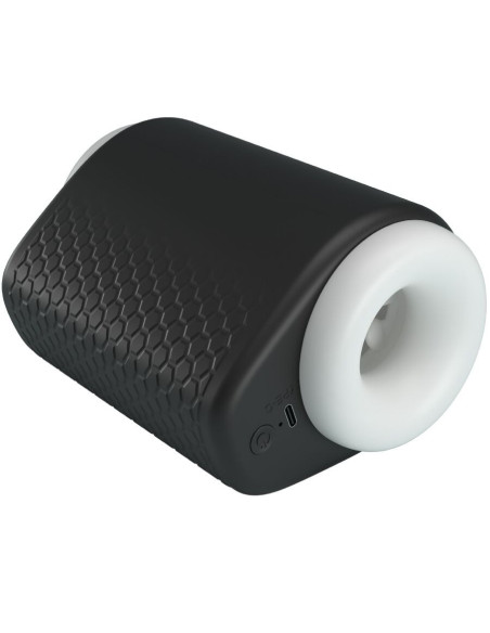 PRETTY LOVE - DJ MERGINŲ VYRAMS SKIRTAS MASTURBATORIUS SU 5 VIBRACIJOS NUSTATYMAIS, NEGROO