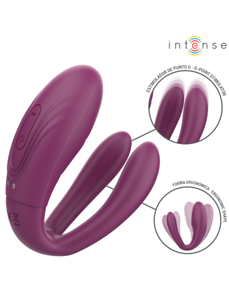 INTENSE - SANDRA TAPPING IR VIBRACIJOS SPAUSTUVO STIMULIATORIAUS NUOTOLINIS VALDYMAS