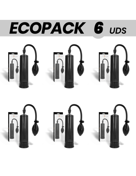 ECOPACK 6 UNITS - INTENSE PUMP BLACK PENIS PUMP 02