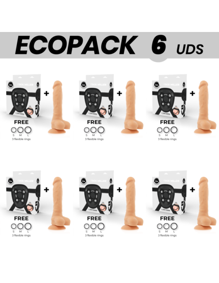 ECOPACK 6 VIENETAI – „COCK MILLER“ KABELINĖ SILIKONINĖ TANKIOJI LANKSTUS COCKSIL 18 CM