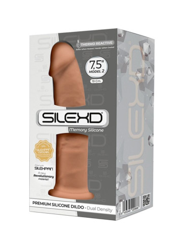 SILEXD - MODEL 2 REALISTIC PENIS PREMIUM SILEXPAN SILICONE CARAMEL 19 CM