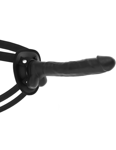 COCK MILLER - HARNESS SILICONE DENSITY ARTICULABLE COCKSIL BLACK 24 CM