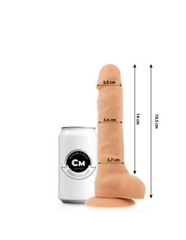 COCK MILLER - REALISTIŠKAS SILIKONINIS TANKIS ARTIKULIARIOS ODOS DILDO 19,5 CM