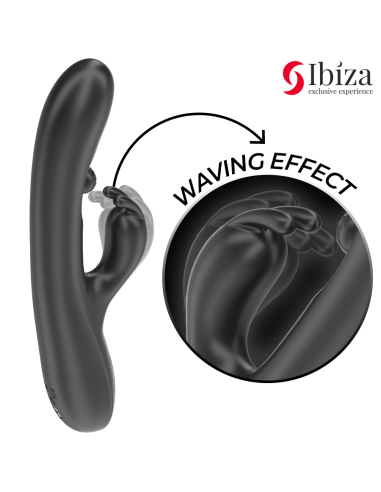IBIZA - POWERFUL RABBIT VIBRATOR WITH MASSAGING ROLLING PEARL