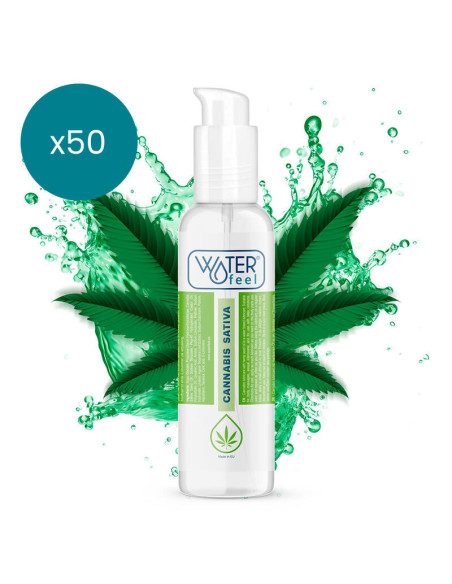 WATERFEEL - Kanapių lubrikantas 150 ml, 50 vienetų pakuotė