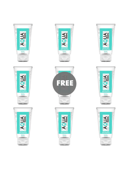 AQUA TRAVEL - TROPICAL FRUITS FLAVOUR WATERBASED LUBRICANT - 50 ML 81 FREE