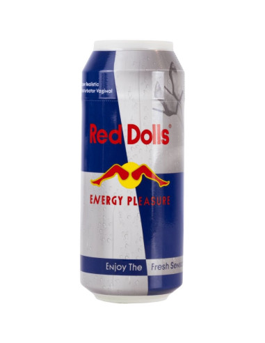 ALIVE - RED DOLL MALE MASTURBATOR VAGINA ENERGETIC DRINK CAN