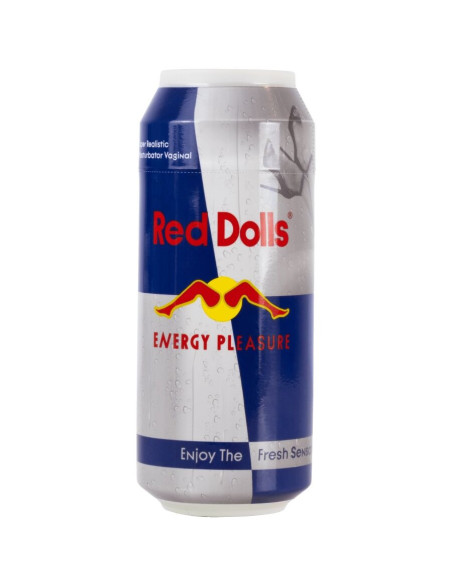 ALIVE - RED DOLL MALE MASTURBATOR VAGINA ENERGETIC DRINK CAN