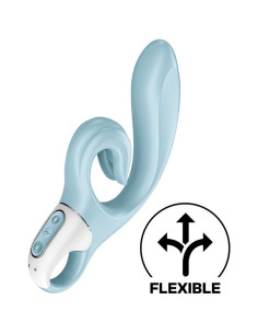 SATISFYER - LOVE ME RABBIT VIBRATION BLUE 2