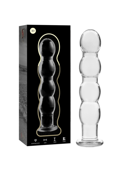 NEBULA SERIES BY IBIZA – 10 modelio dildo, borosilikatinis stiklas, skaidrus, 16,5 cm, storis – 3,5 cm