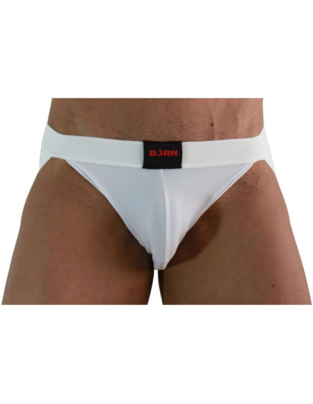 BURN - 007 JOCK LYCRA WHITE S