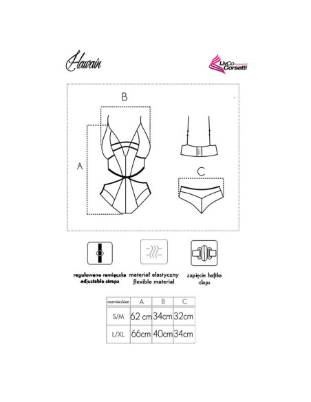 LIVCO CORSETTI FASHION - HAWAIN LC 90665 KEPURĖ JUODAS